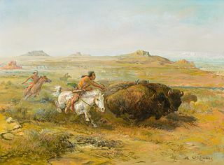 William Standing (1904–1951) — Buffalo Hunt