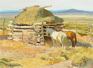 Robert Lougheed (1910–1982) — The Log Barn Shelter