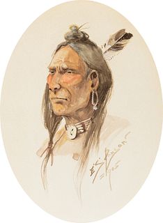 Edgar S. Paxson (1852–1919) — Chief Red Cloud (1905)