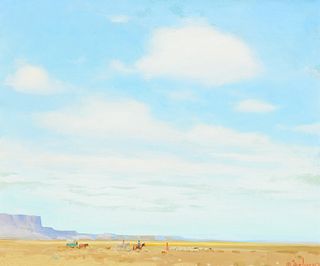 Gerard Curtis Delano (1890–1972) — Navajos on the Move