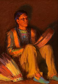 Joseph Henry Sharp (1859–1953) — Beat of the Drum