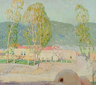 Victor Higgins (1884–1949) — Adobe House – Taos