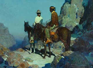 Frank Tenney Johnson (1874–1939) — Sounds in the Canyon