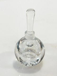 Small Crystal Perfume Bottle by Orrefors