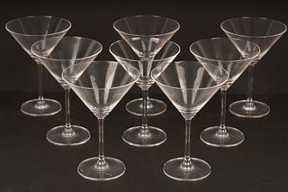 Set of 8 Waterford Martini Glasses