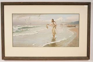 Sacajawea at the Big Water Lithograph Clymer