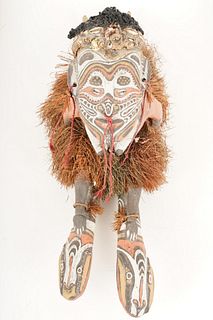 New Guinea Sepik Sculpture Female Figure