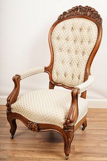Victorian Bentwood Carved Armchair