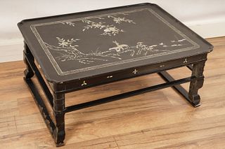 Chinese MOP Inlay Lacquered Low Table