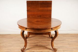 Italian Fruitwood Extension Dining Table