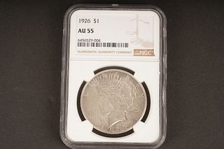 1926 $1 AU 55 Graded by NGC, in holder