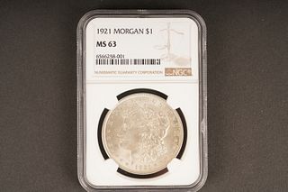 1921 Morgan $1 MS 63