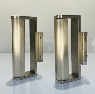 Pair of Wall sconces in Brushed Nickel