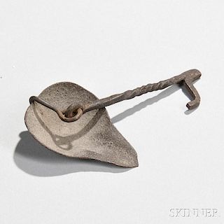 Wrought Iron Miniature Crusie Lamp