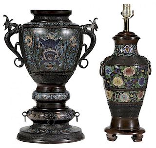 Champlevé Enameled Vase - 雕饰内填珐琅花瓶