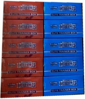 Pokemon Battle Styles Ten (10) Box Factory Sealed Case Elite Trainer Boxes