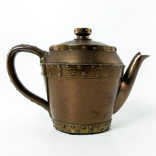 Doulton Lambeth Silicon Copper Ware Teapot