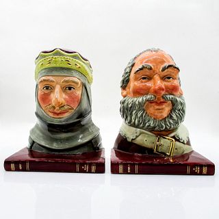 King Henry V and Falstaff D70893 - Bookends - Royal Doulton