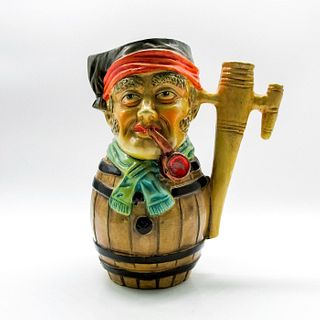 Barcelos Portugal Character Jug Pirate with Pipe on Barrel