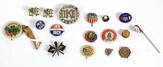 Vintage Political Buttons, Ike, Roosevelt, Smith