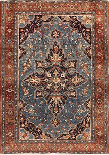 Antique Persian Malayer Rug 6 ft 2 in x 4 ft 5 in (1.88 m x 1.35 m)