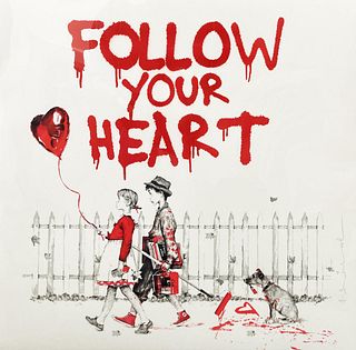 Mr. Brainwash - Follow Your Heart (Red)
