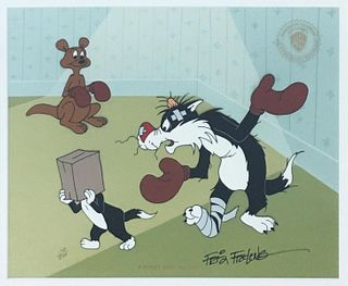 Friz Freleng - Warner Brothers Sylvester Animation Cel
