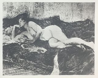 Henri de Toulouse- Lautrec - Femme Etendue