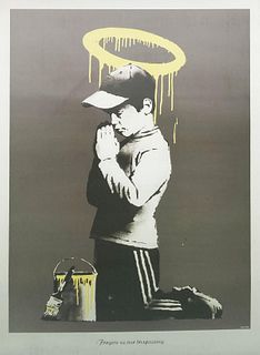 Banksy - Forgive Us Our Trespassing Poster