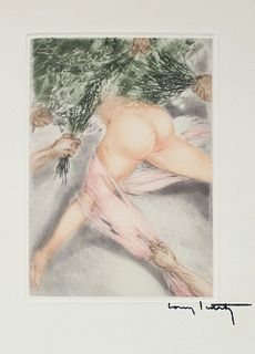 Louis Icart - Untitled XIV from "Les Amours de Psyche de Cupidon"