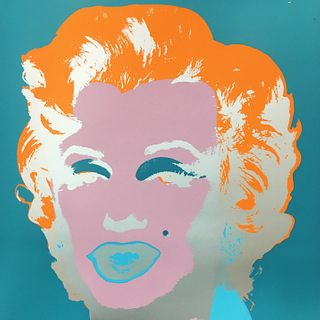 Andy Warhol After - Marilyn (Orange/Blue)