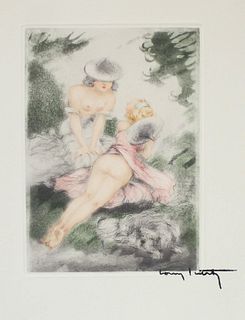 Louis Icart - Untitled XIII from "Les Amours de Psyche de Cupidon"