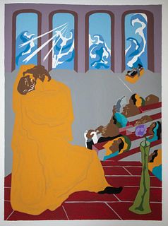 Jacob Lawrence - And God brought forth the firmament