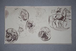 Eugene Delacroix - Head Study II