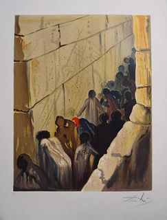 Salvador Dali - Aliyah The Wailing Wall
