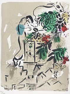 Marc Chagall (After)- Affiche Pour La Ville De Vence