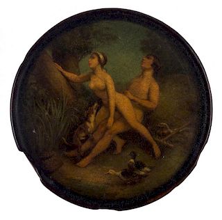 AN EROTIC RUSSIAN IMPERIAL SNUFF BOX, A. LUKUTIN FACTORY, 1863-1876