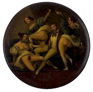 AN EROTIC RUSSIAN IMPERIAL SNUFF BOX, A. LUKUTIN FACTORY, 1890S