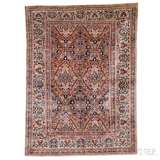 Silk Tabriz Persian Rug