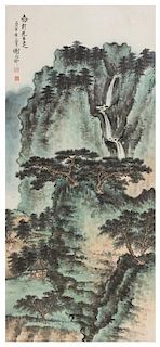 After Xie Zhiliu, (1910-1997), Mountainous Landscape
