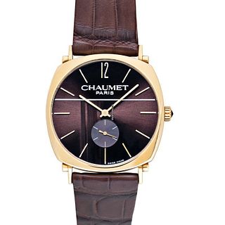 Chaumet W11083-27G - Dandy GM Brown Dial Men's Watch 39mm / Leather