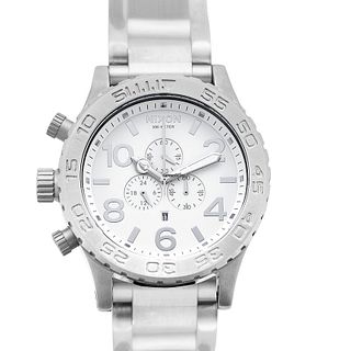 Nixon A083-488 - Chronograph White Dial Stainless Steel Men's Watch