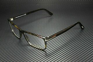 TOM FORD FT5408 052 Dark Havana Rectangle Square 56 mm Men's Eyeglasses