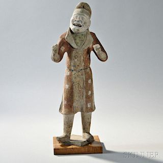 Pottery Figure of a Foreign Groom