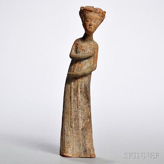 Pottery Figure of a Mourner