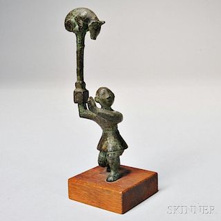 Bronze Figure with a Bear