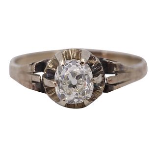 Antique Diamonds & 18k gold Engagement Ring