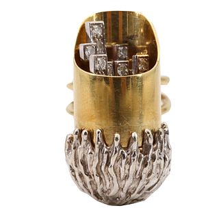 Designer Ring in 18k Gold and Diamonds