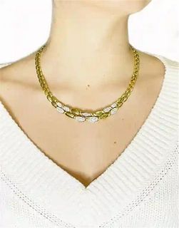 Leo Pizzo  3.75 Carats in Diamonds 18k gold Necklace