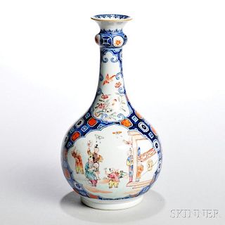 Doucai Enameled Bottle Vase